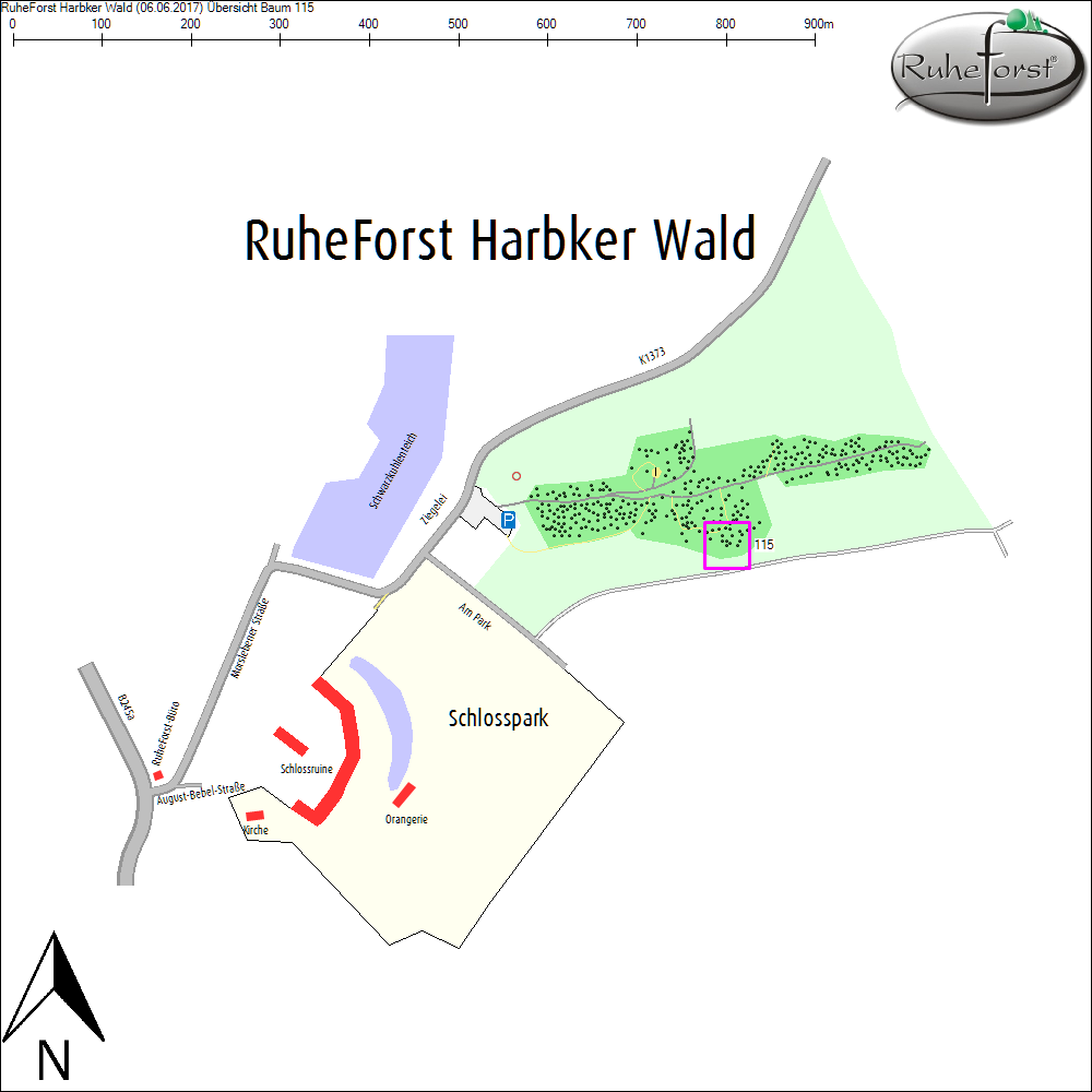 &Uuml;bersichtskarte zu Baum 115