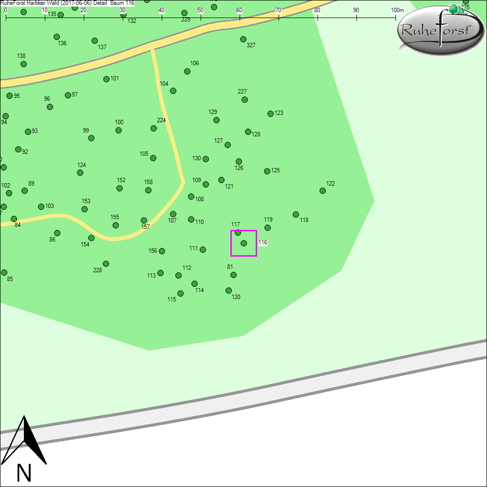 Detailkarte zu Baum 116
