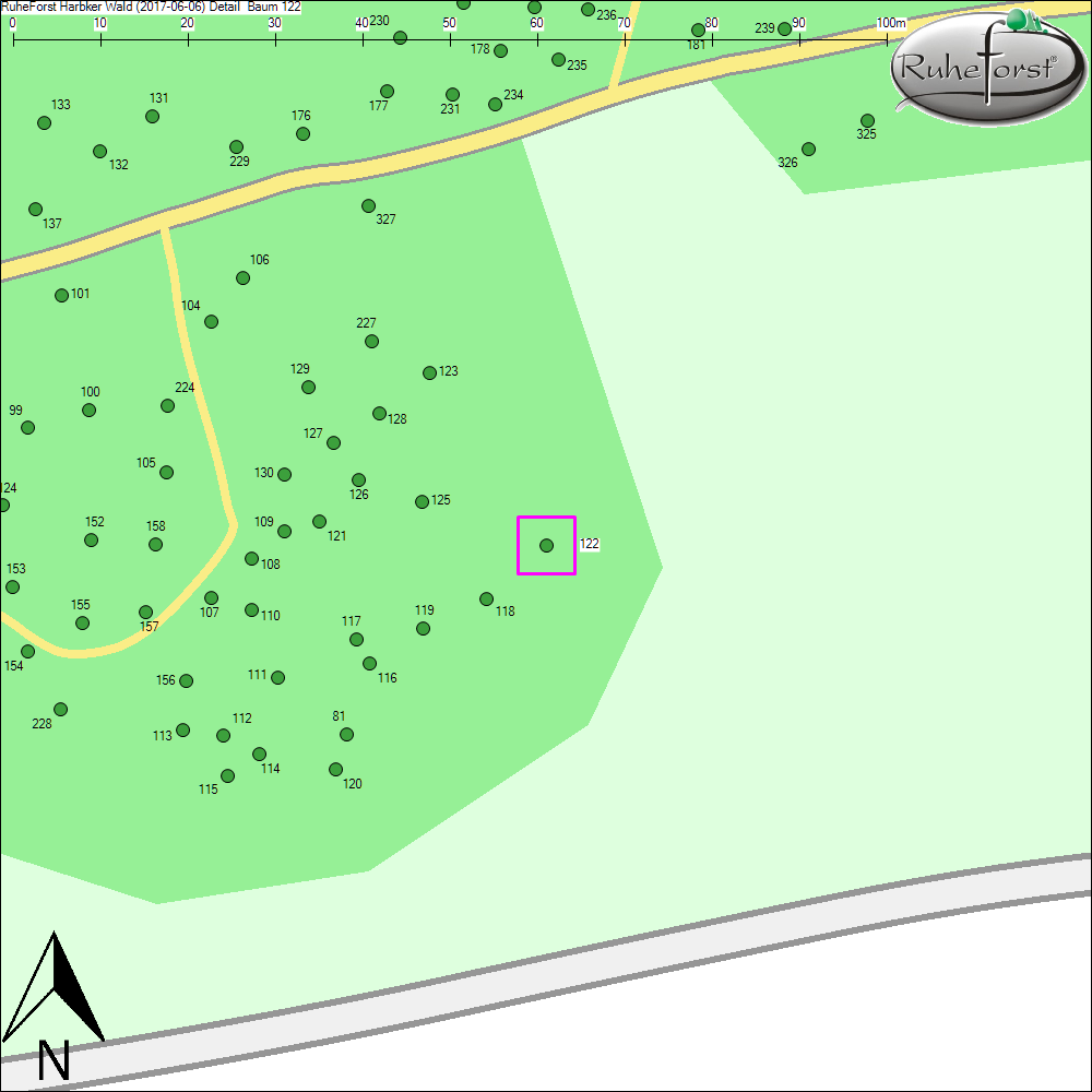 Detailkarte zu Baum 122