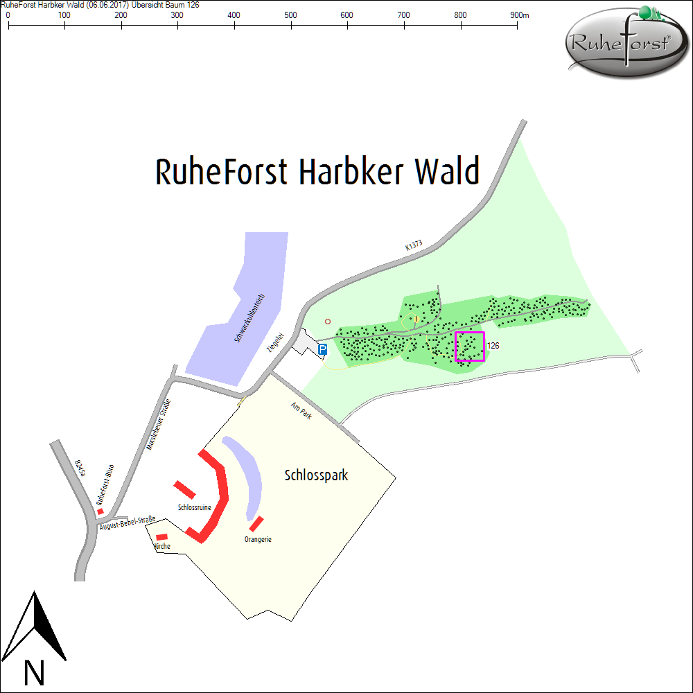 &Uuml;bersichtskarte zu Baum 126