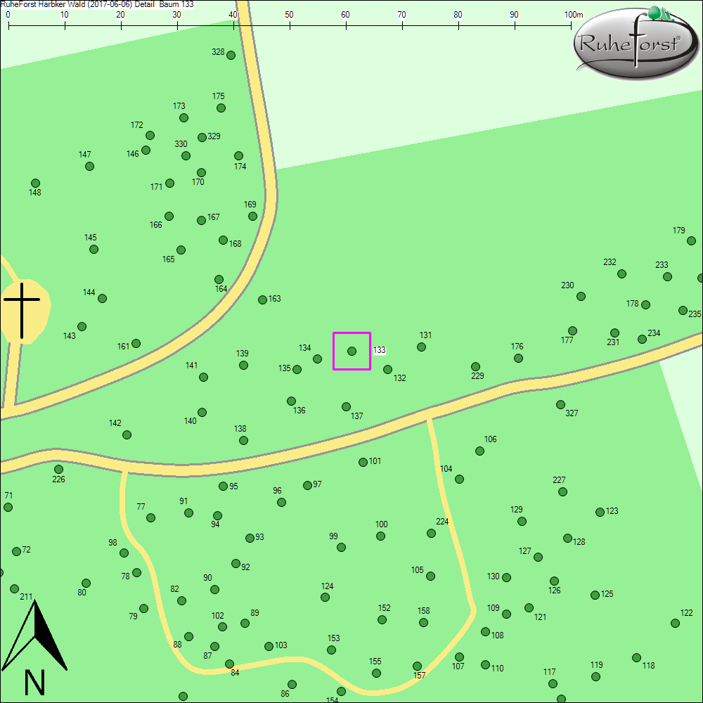 Detailkarte zu Baum 133