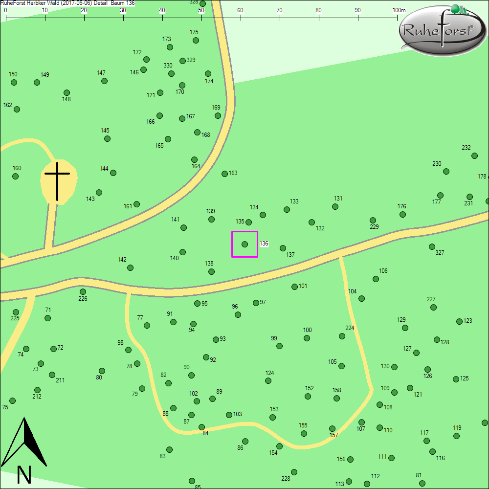 Detailkarte zu Baum 136