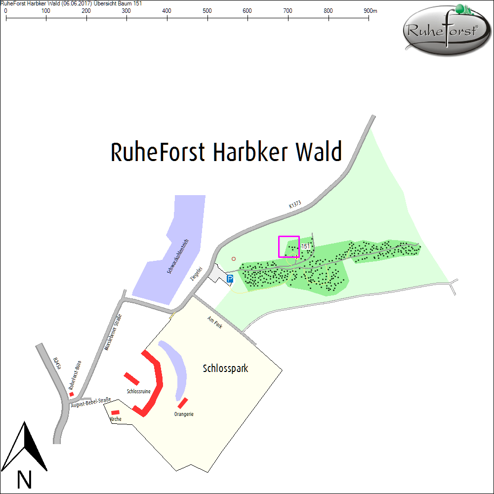 &Uuml;bersichtskarte zu Baum 151