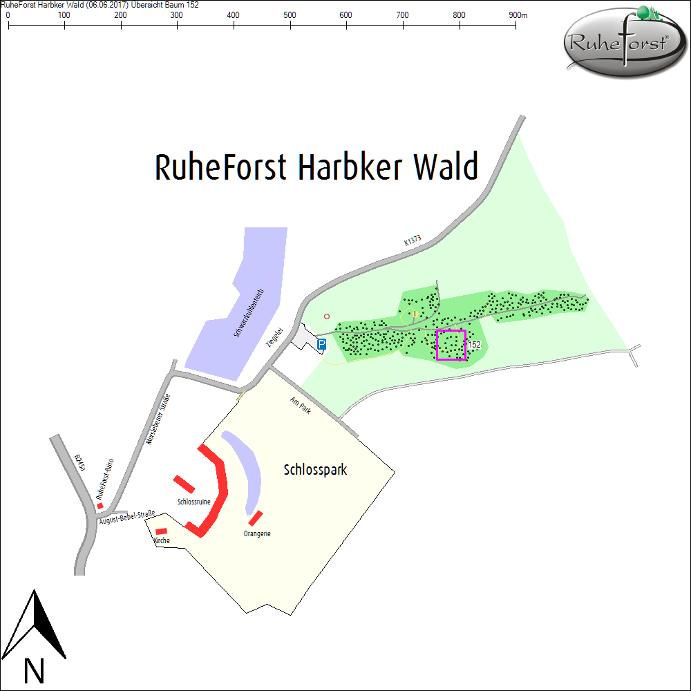 &Uuml;bersichtskarte zu Baum 152