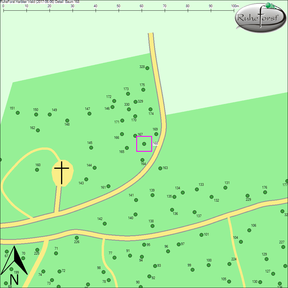 Detailkarte zu Baum 168