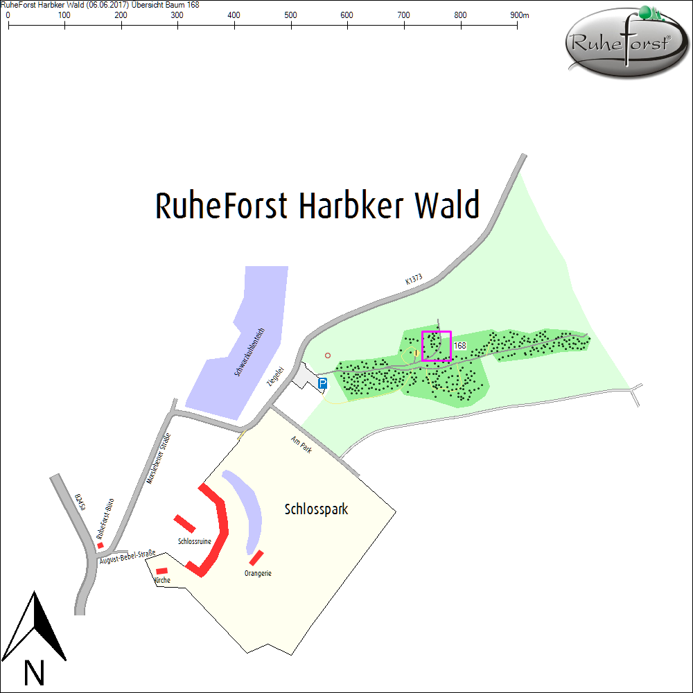 &Uuml;bersichtskarte zu Baum 168
