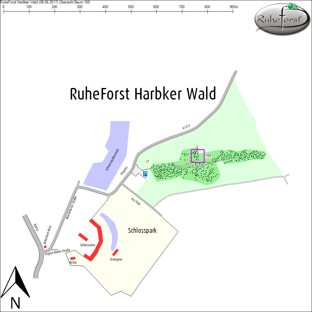 &Uuml;bersichtskarte zu Baum 169