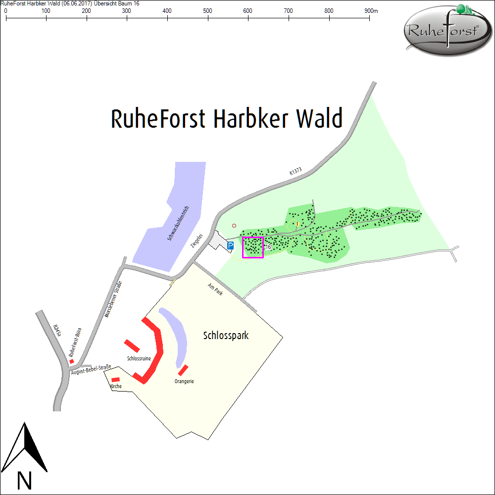 &Uuml;bersichtskarte zu Baum 16