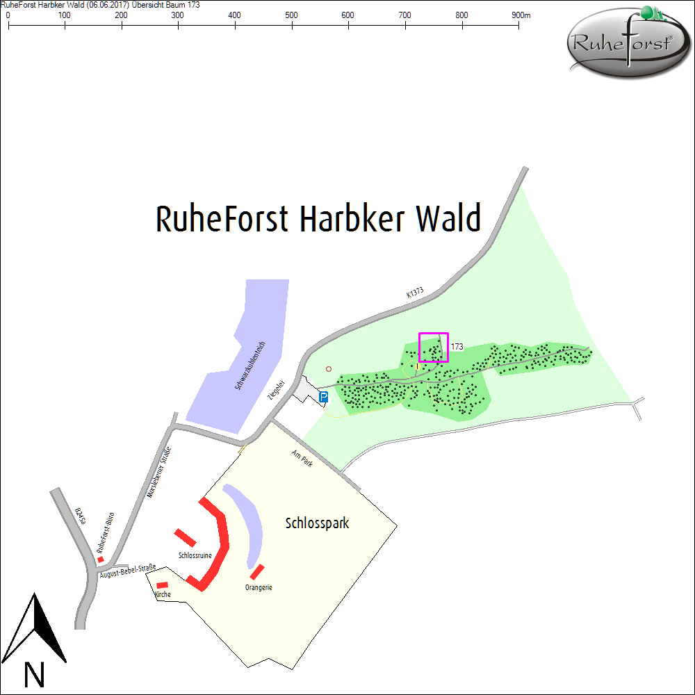&Uuml;bersichtskarte zu Baum 173