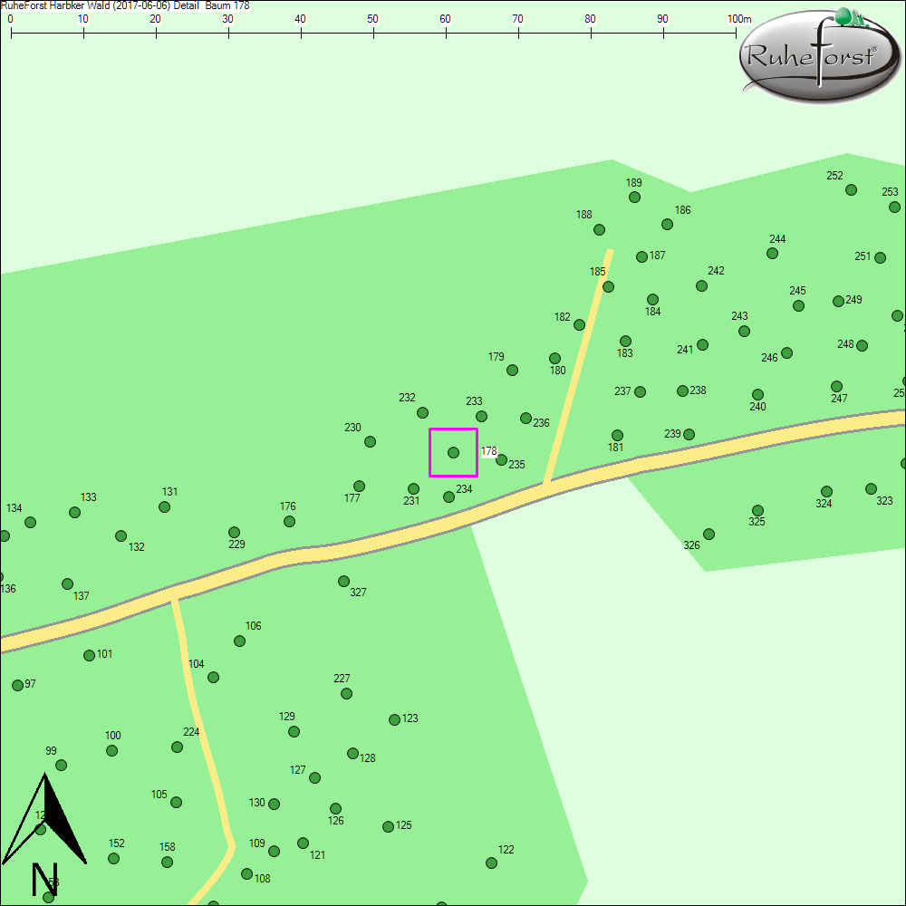 Detailkarte zu Baum 178