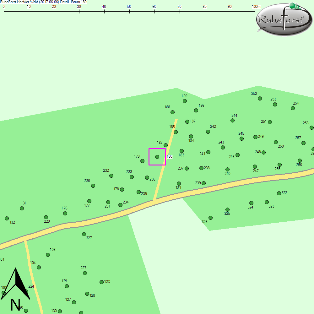 Detailkarte zu Baum 180