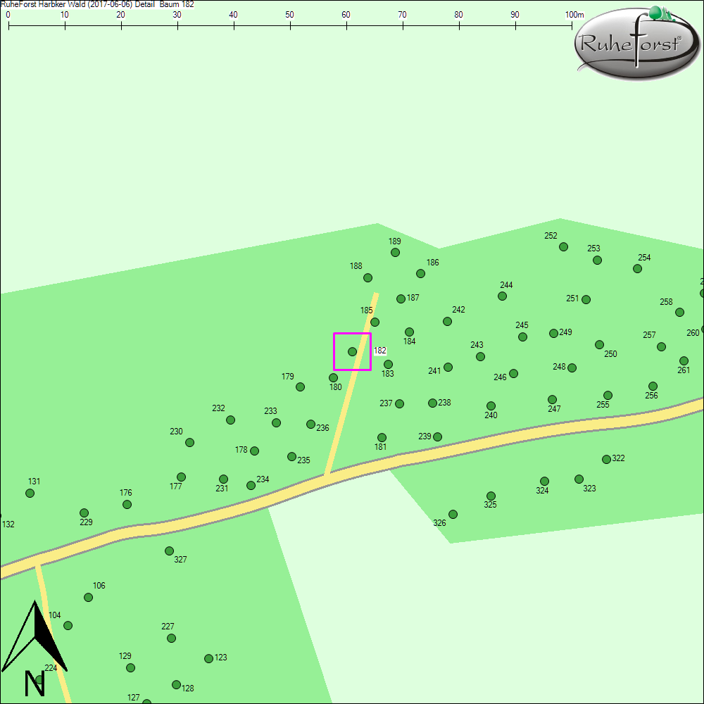Detailkarte zu Baum 182