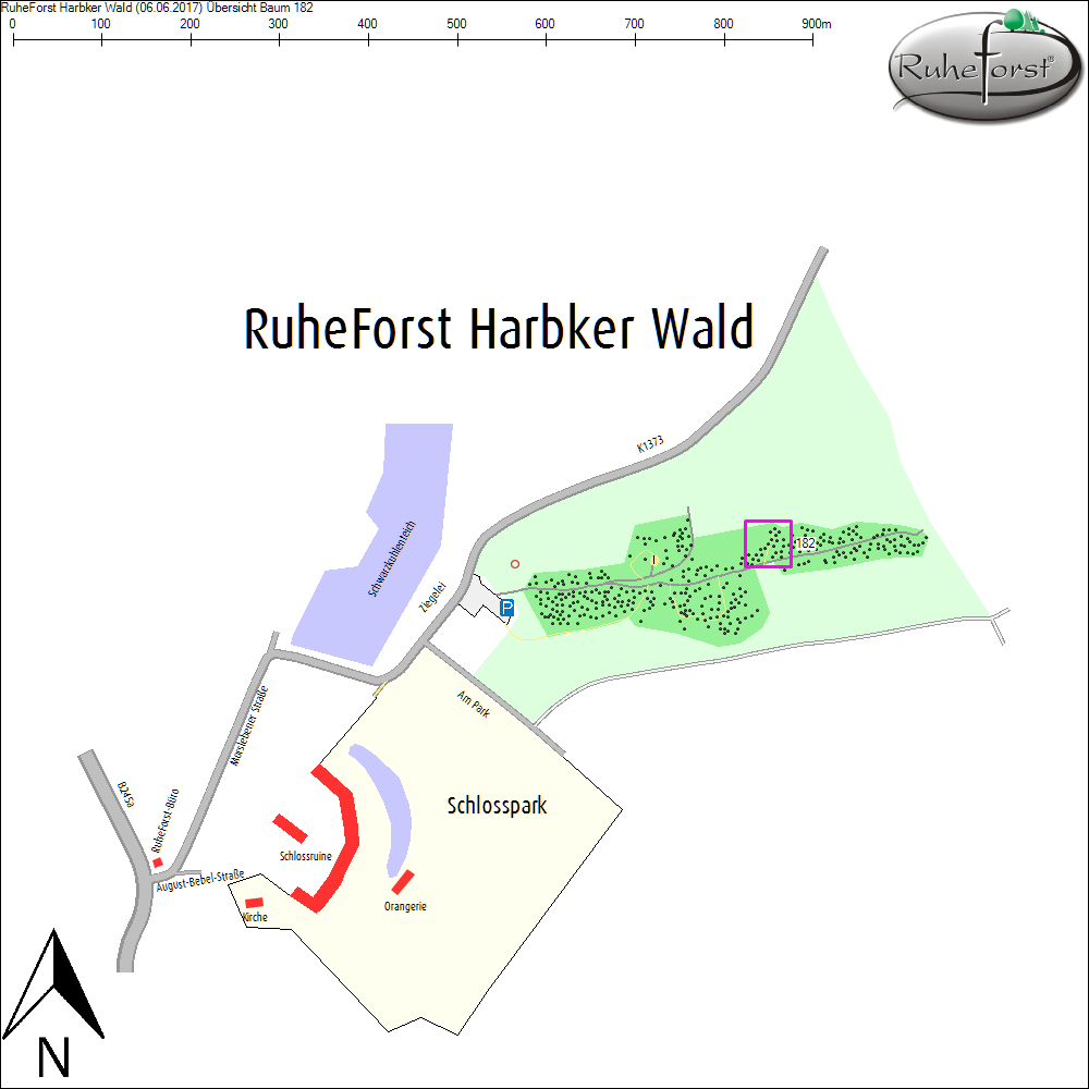 &Uuml;bersichtskarte zu Baum 182