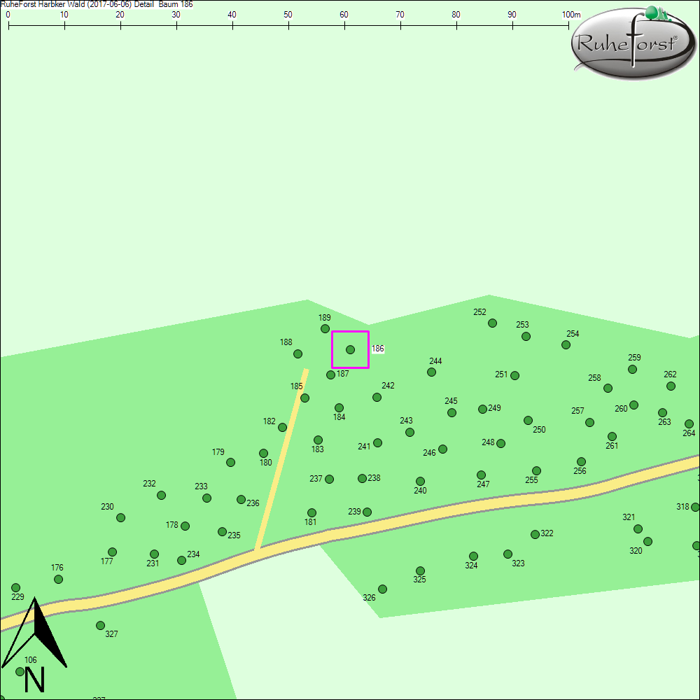 Detailkarte zu Baum 186