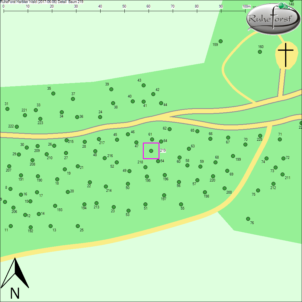 Detailkarte zu Baum 219