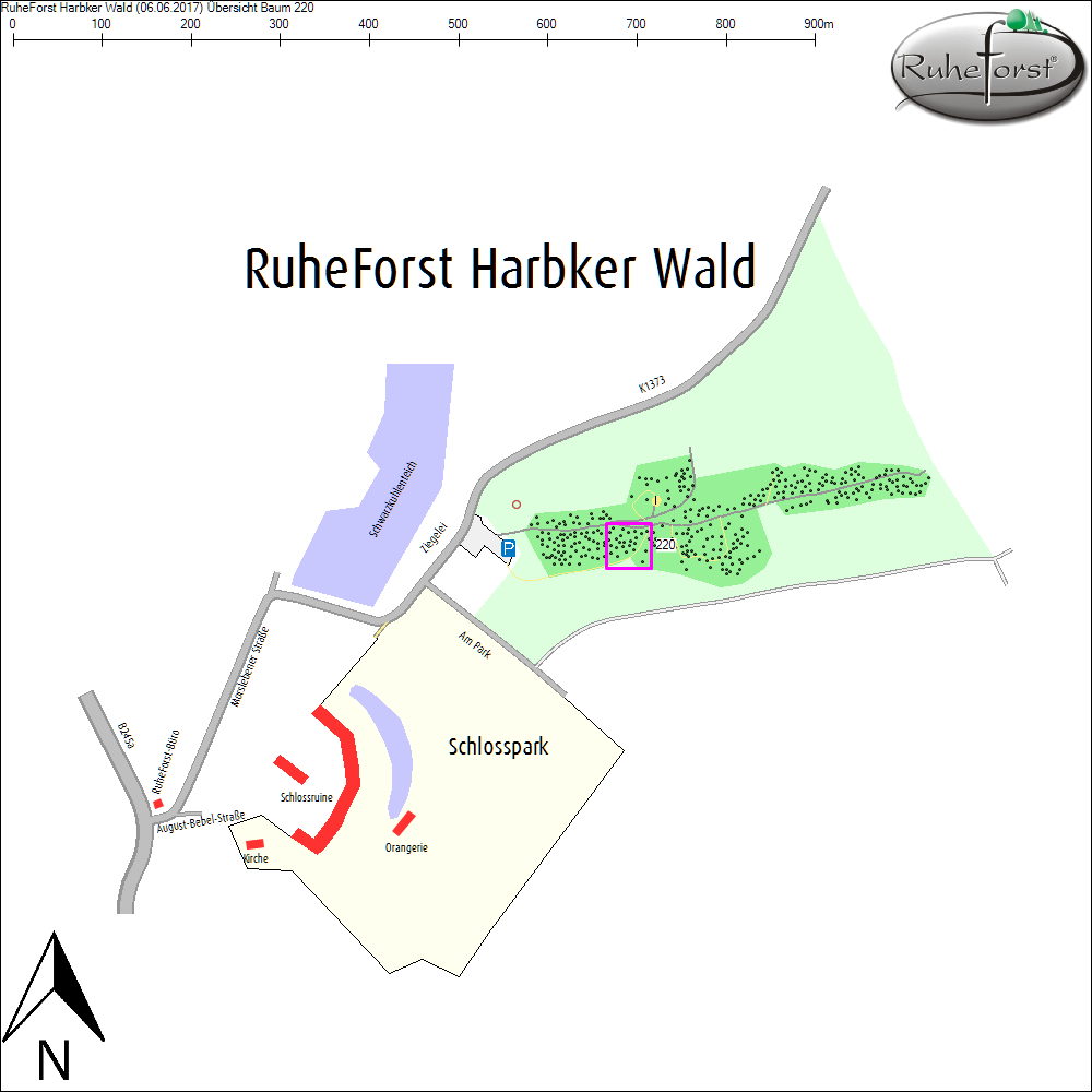 &Uuml;bersichtskarte zu Baum 220