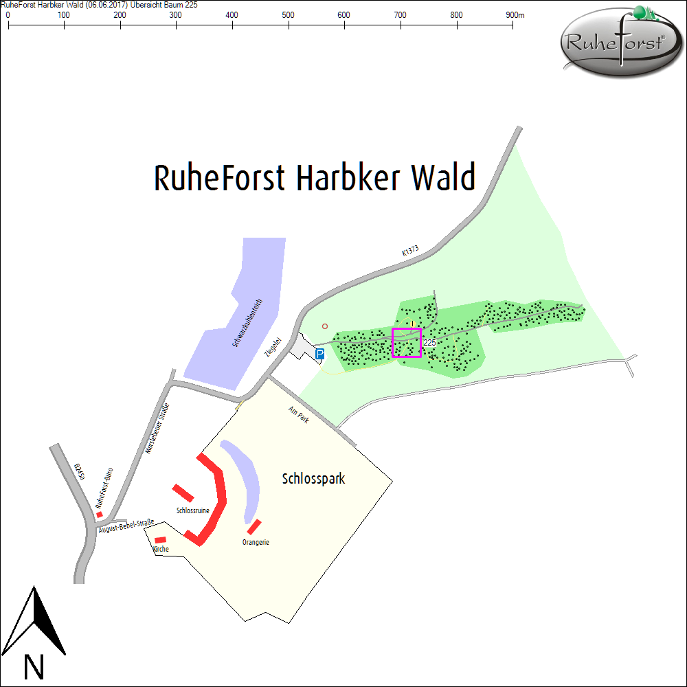 &Uuml;bersichtskarte zu Baum 225