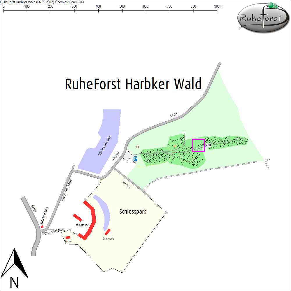 &Uuml;bersichtskarte zu Baum 230