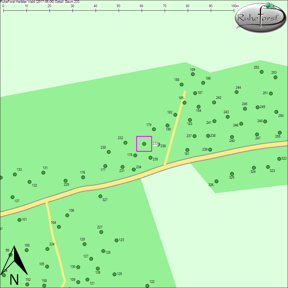 Detailkarte zu Baum 233