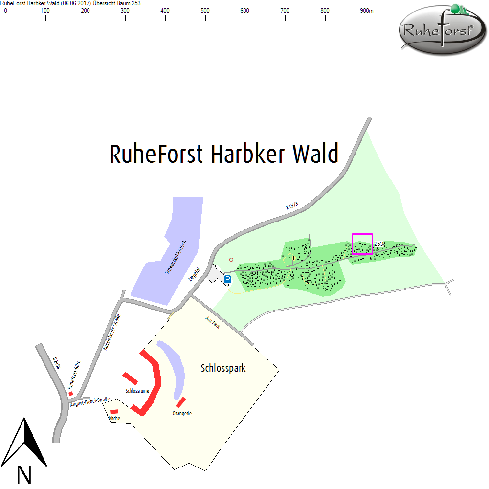 &Uuml;bersichtskarte zu Baum 253