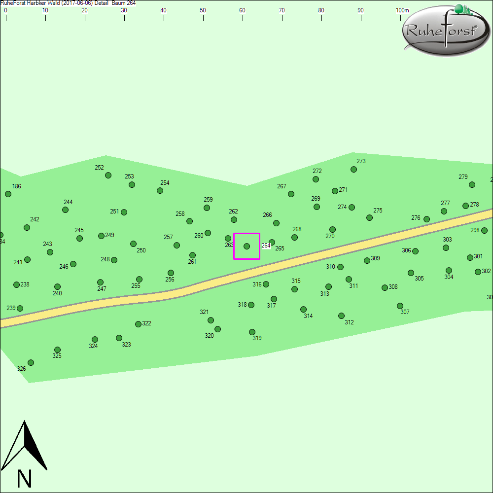 Detailkarte zu Baum 264