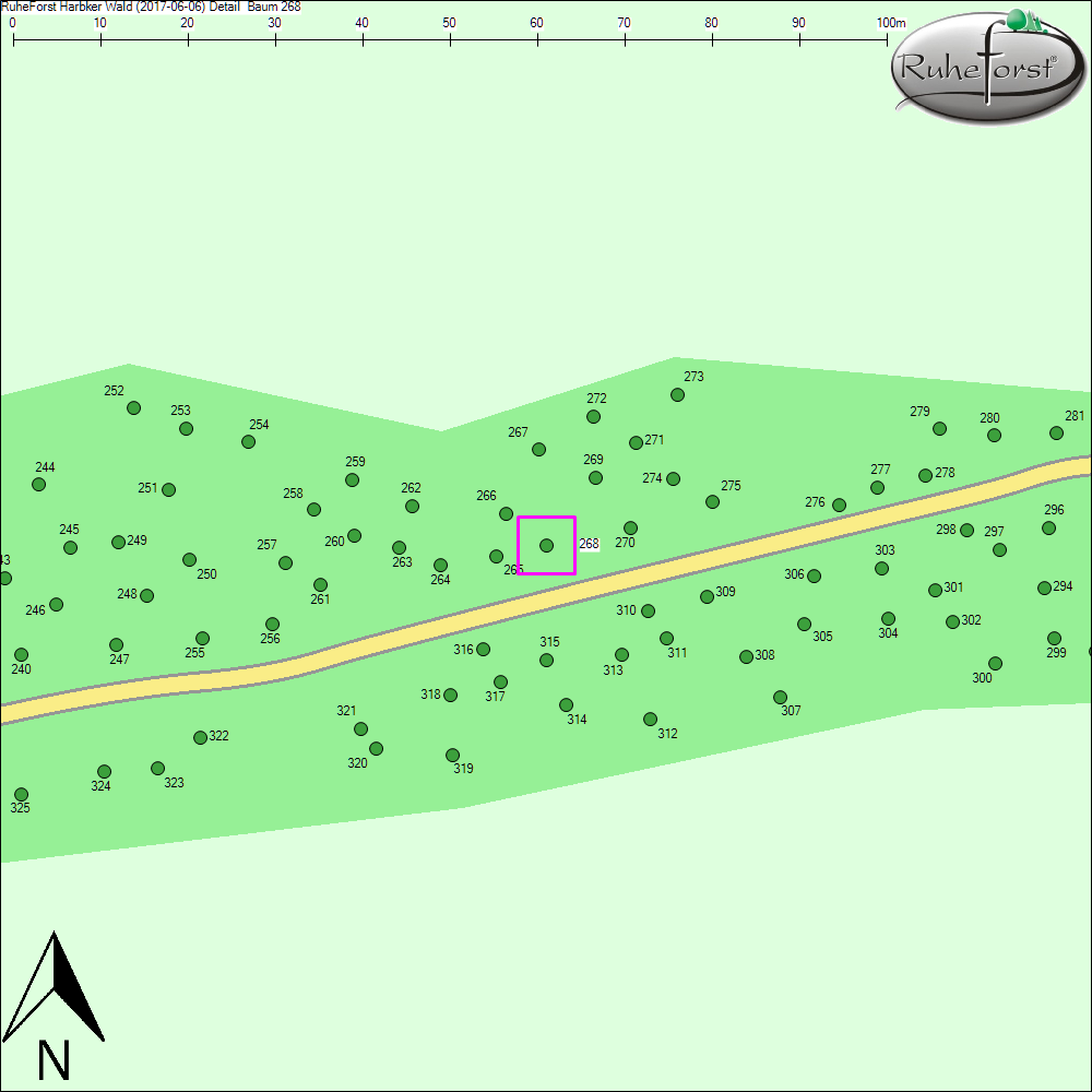 Detailkarte zu Baum 268