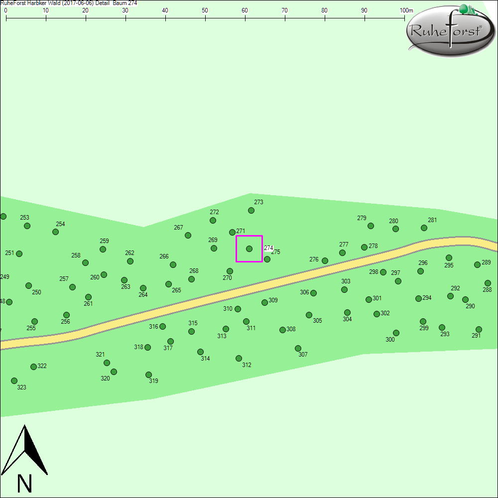 Detailkarte zu Baum 274