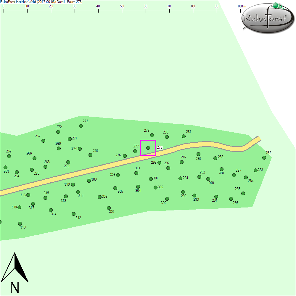 Detailkarte zu Baum 278