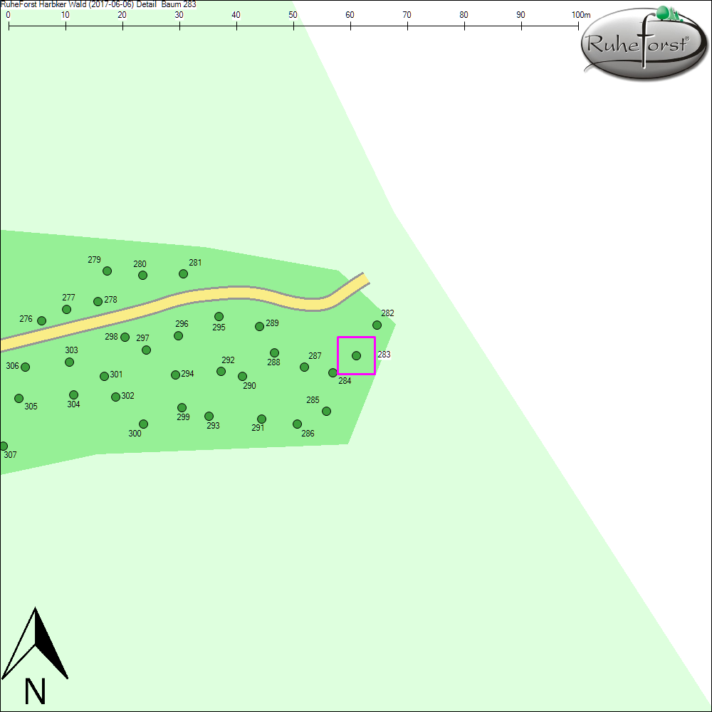Detailkarte zu Baum 283
