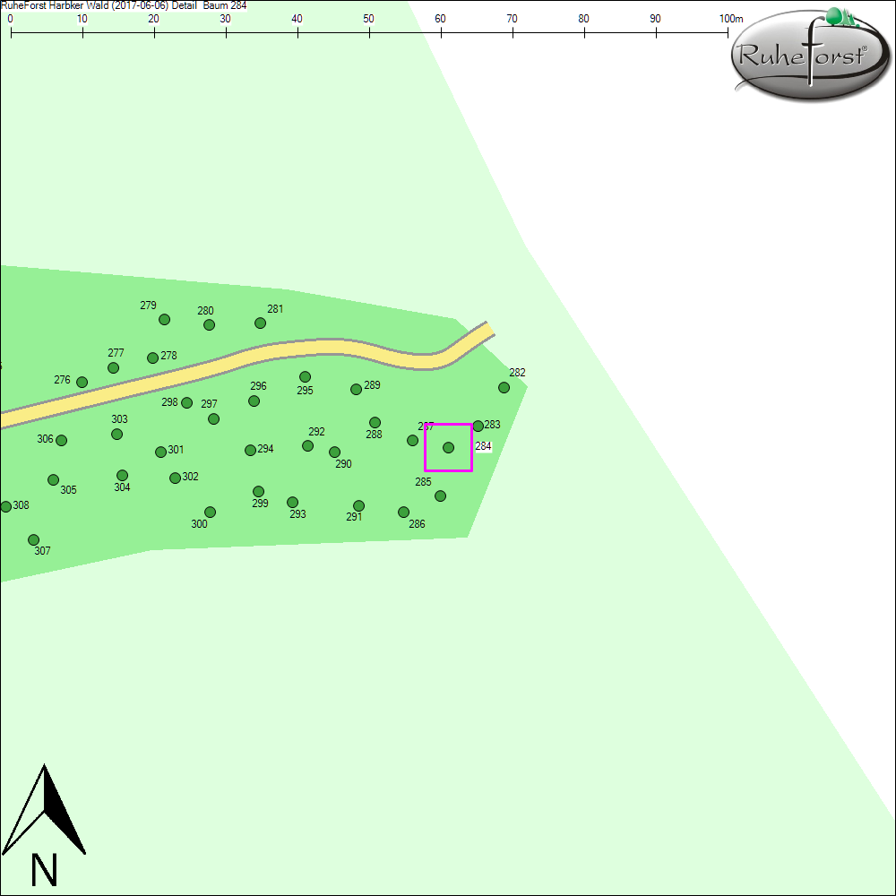 Detailkarte zu Baum 284