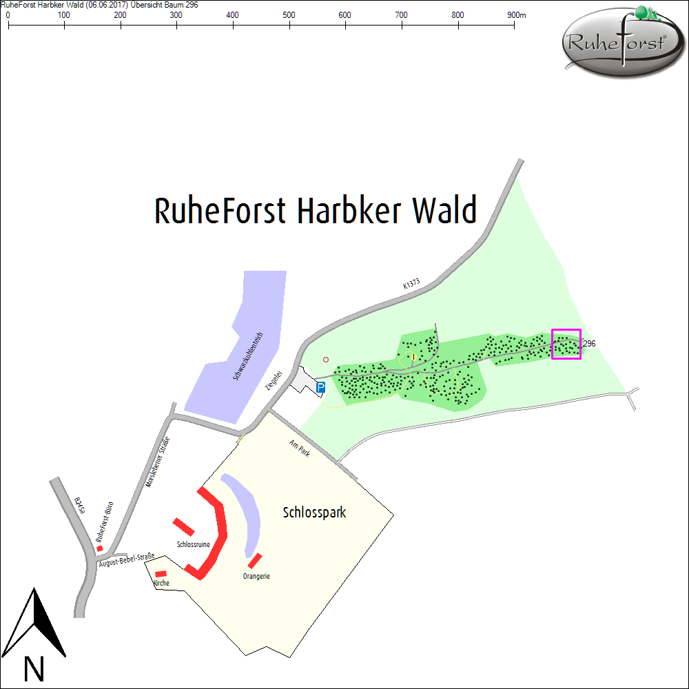 &Uuml;bersichtskarte zu Baum 296