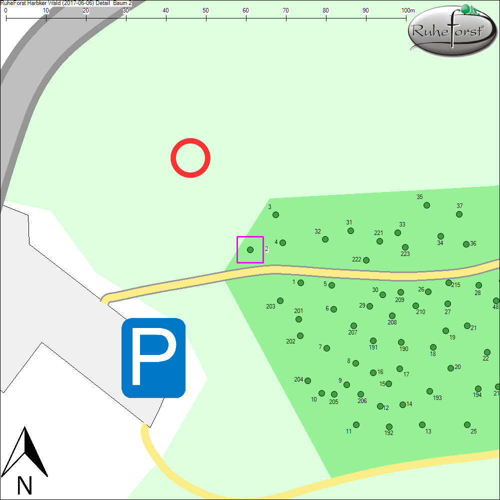 Detailkarte zu Baum 2