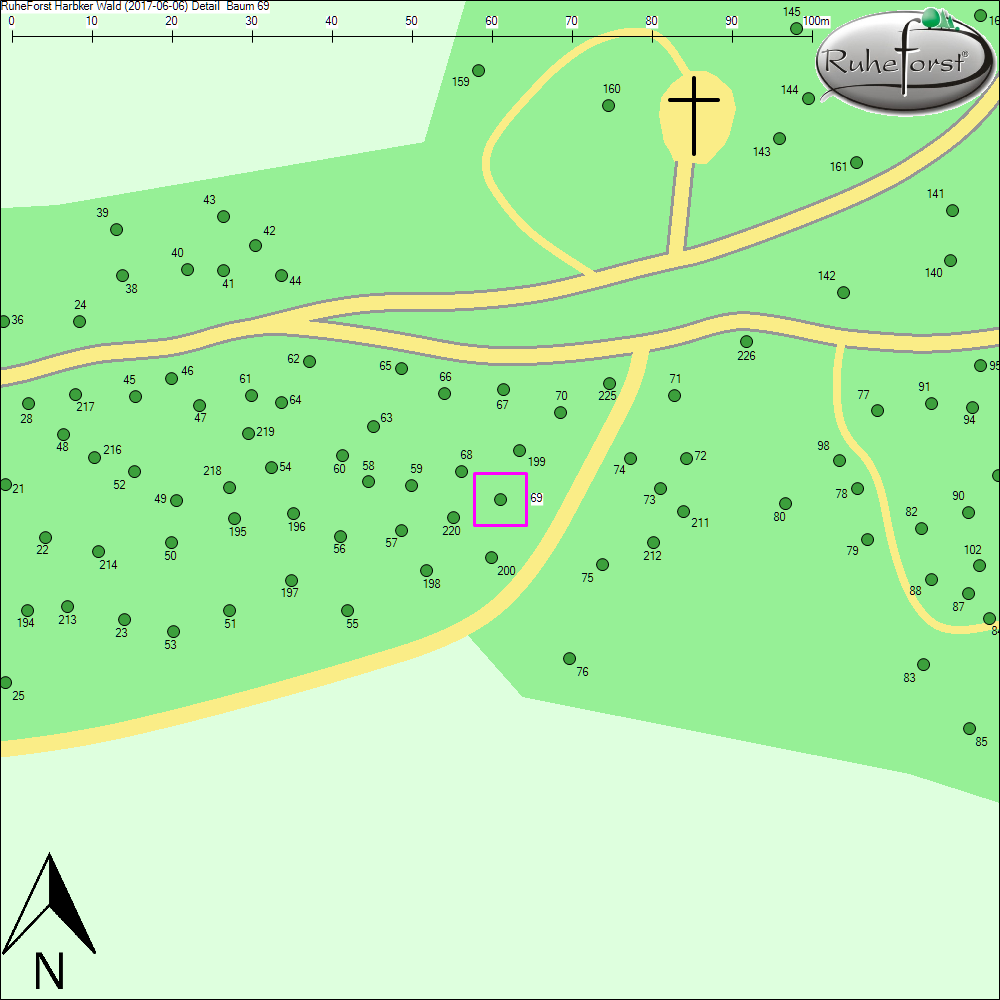Detailkarte zu Baum 69
