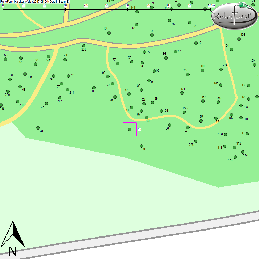 Detailkarte zu Baum 83
