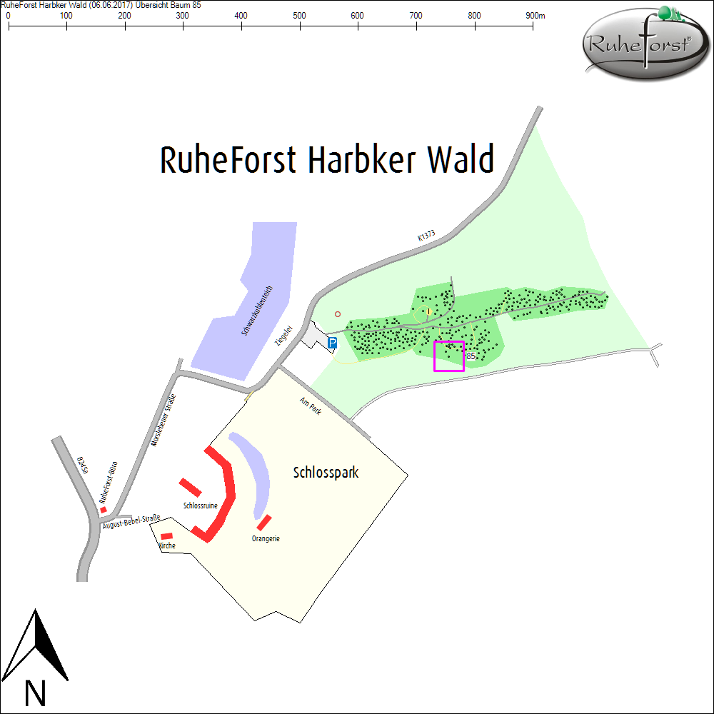 &Uuml;bersichtskarte zu Baum 85