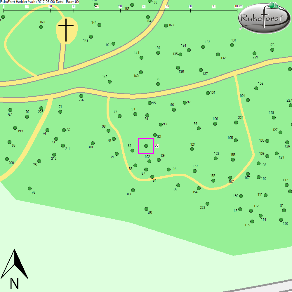 Detailkarte zu Baum 90